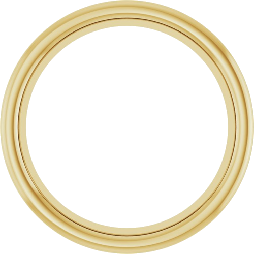 14K Yellow 8.2 mm Round Bezel-Set Slide Pendant Mounting (1)