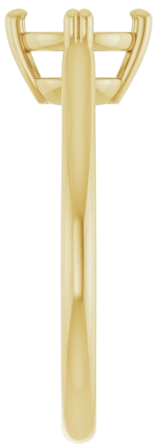 Sužadėtuvių Žiedas „Solitaire“ 585 Geltonojo Aukso Round 6.5mm (4)