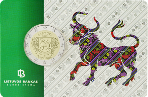 2022 Lithuania Suvalkija 2 euro BU coin in card (1)