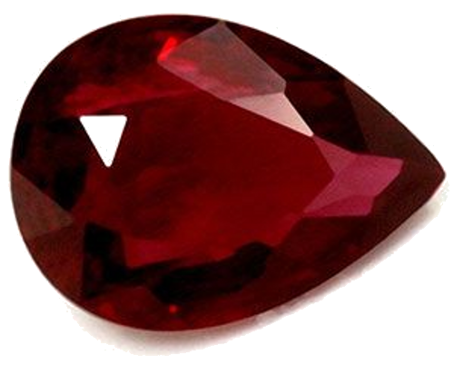 0.82 carat RED Pear Rubinas (1)