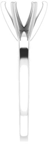 Sužadėtuvių Žiedas „Solitaire“ 585 Baltojo Aukso Round 7.4mm (4)