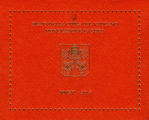 2016 Ватикан Франциск Набор монет евро BU (1)