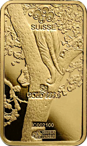 5 g Investment Gold Bar 2022 Year of the Tiger PAMP (4)