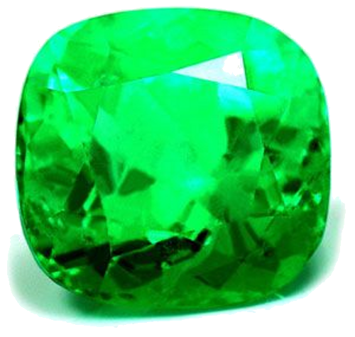10.3 carat GREEN Cushion Smaragdas (1)