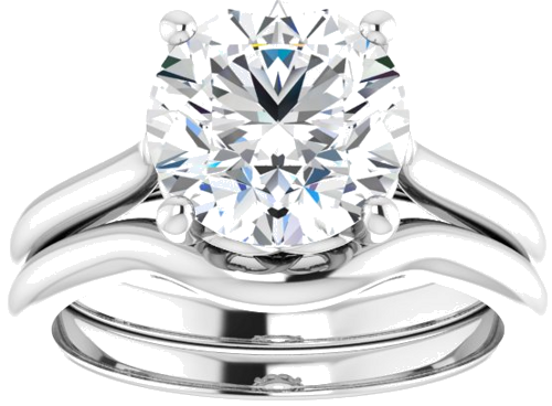 Sužadėtuvių Žiedas „Solitaire“ 950 Platinos Round 9mm (8)