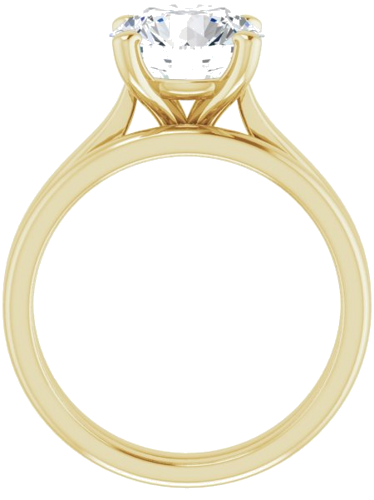 14K Yellow 8.8 mm Round Engagement Ring Mounting (7)