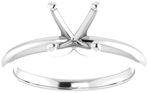 Sužadėtuvių Žiedas „Solitaire“ 585 Baltojo Aukso Square 5.5mm (3)