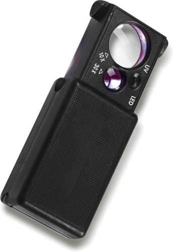 Magnifying Glass with LED and UV illumination (10x, 30x) (2)