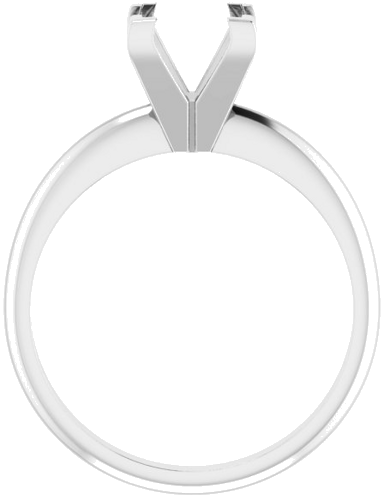 Sužadėtuvių Žiedas „V-End Solitaire“ 585 Baltojo Aukso Square 10mm (2)