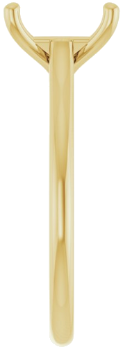 Sužadėtuvių Žiedas „Solitaire“ 585 Geltonojo Aukso Emerald 8mm x 6mm (4)