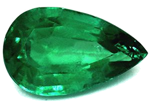 2.57 carat GREEN Pear Smaragdas (1)