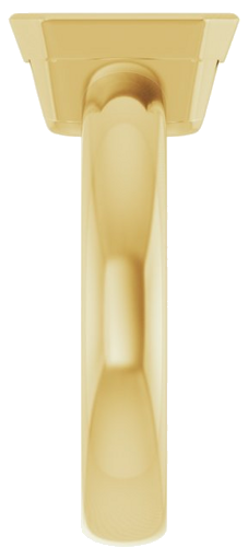 14K Yellow 9x7 mm Emerald Engagement Ring Mounting (4)