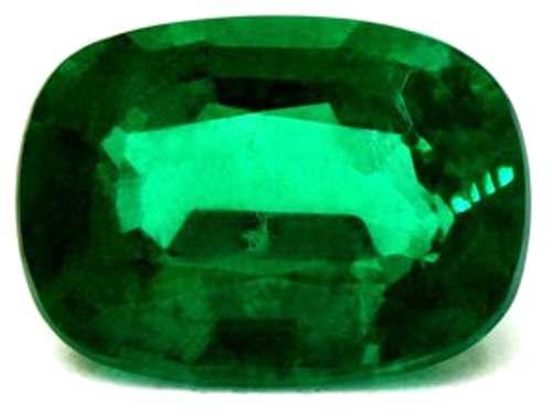 1.78 carat GREEN Cushion Smaragdas (1)