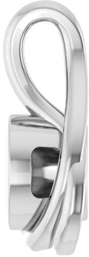 Platinum 5.5 mm Round Pendant Mounting (3)