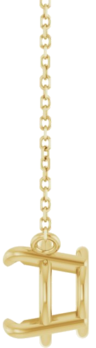 14K Yellow 11x9 mm Oval 18  Necklace Mounting (3)