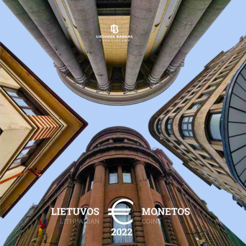 2022 Литва BU Комплект евро монети Каунас Модернизъм (3)