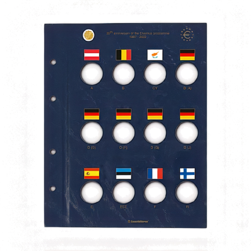 VISTA Калъфи за монети Еразъм от 2 евро (1)