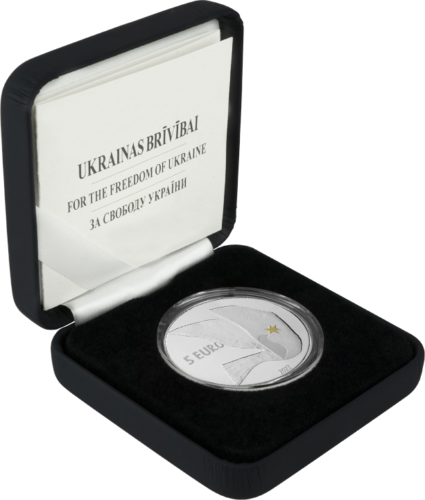 2022 Latvia For the Freedom of Ukraine 5 euro silver coin (4)