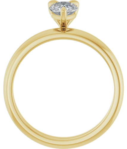 Sužadėtuvių Žiedas „Solitaire“ 585 Geltonojo Aukso Pear Shape 8mm x 5mm (7)