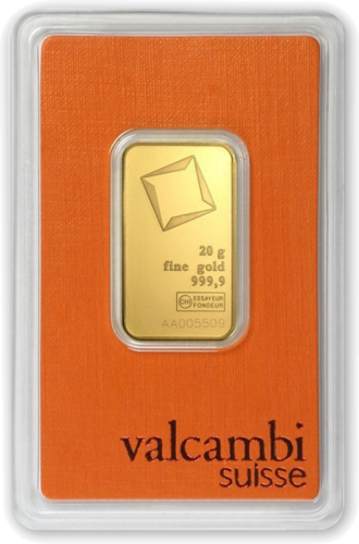 20 гр. Инвестиционно златно кюлче Valcambi (2)