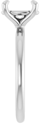 Sužadėtuvių Žiedas „Solitaire“ 585 Baltojo Aukso Oval 9mm x 7mm (4)