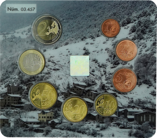 2020 Andorra Euro Coin BU Set (4)