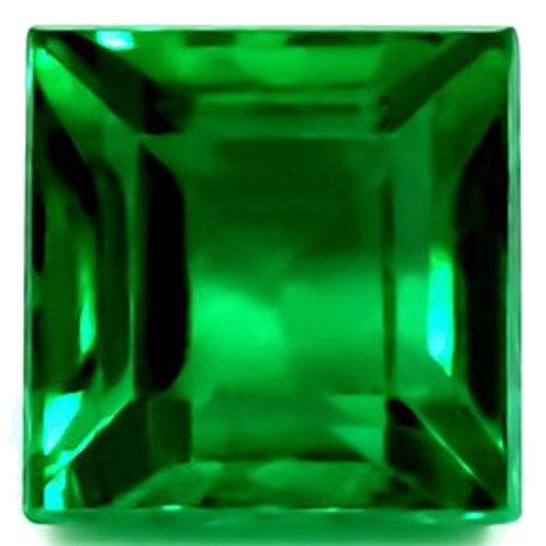 0.89 carat GREEN Square Smaragdas (1)