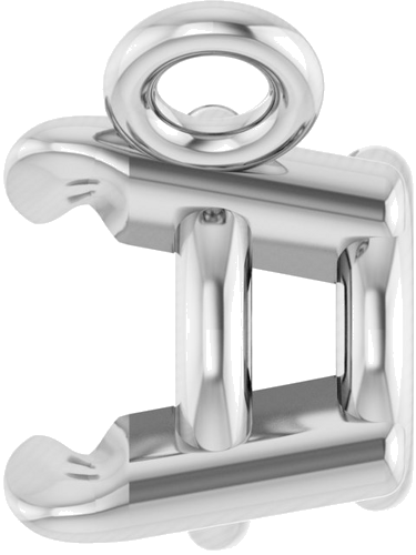 Pakabukas „Solitaire Claw-Prong“ 585 Baltojo Aukso Round 4mm (3)
