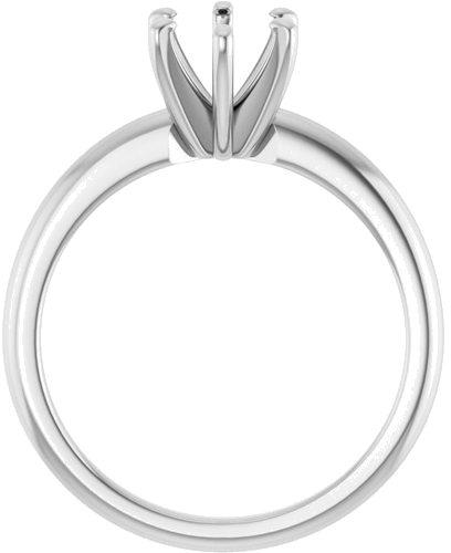 Sužadėtuvių Žiedas „Solitaire“ 585 Baltojo Aukso Oval 8mm x 6mm (2)