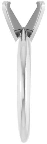 Sužadėtuvių Žiedas „Solitaire“ 585 Baltojo Aukso Round 8mm (4)