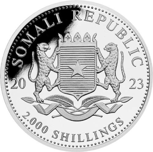 1 kg Elephants 2023 Somalia 2000 Shillings Silver Coin (2)