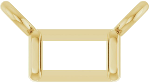 14K Yellow 3x2 mm Straight Baguette Channel-Set Necklace Center (1)