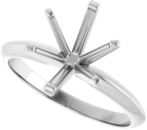 Sužadėtuvių Žiedas „Solitaire“ 585 Baltojo Aukso Oval 10mm x 8mm (5)