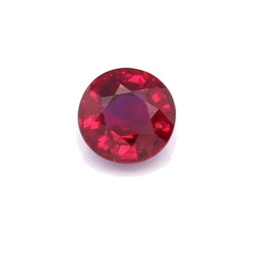 1.18 carat RED BRILLIANTSTEP cut Round Rubinas (1)