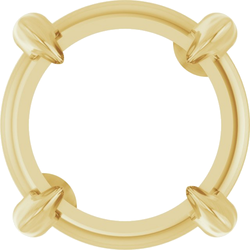 14K Yellow 6 mm Round Pendant Mounting (1)