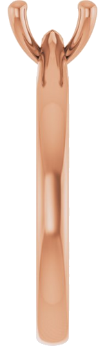 Sužadėtuvių Žiedas „Solitaire“ 585 Rožinis Aukso Oval 8mm x 6mm (4)