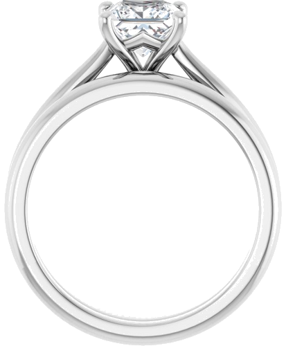 Sužadėtuvių Žiedas „Solitaire“ 585 Baltojo Aukso Square 5.5mm (7)