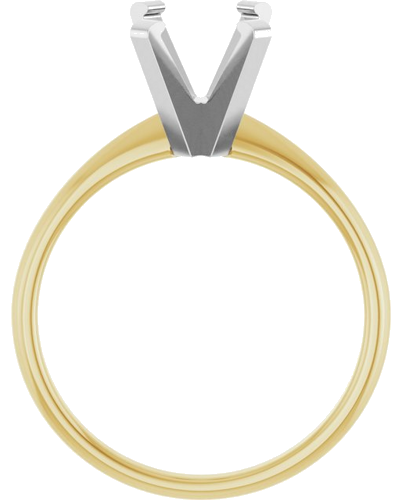 Sužadėtuvių Žiedas „Solitaire“ 585 Baltojo Ir Geltonojo Aukso Emerald 8.5mm x 6.5mm (2)