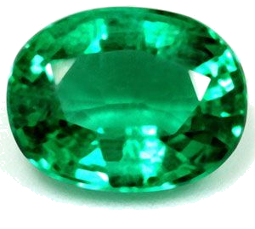 1.57 carat GREEN Oval Smaragdas (1)