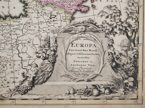 Антична карта на Европа, G. Valk, 1701–1720 г. (2)