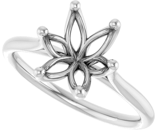 Sužadėtuvių Žiedas „Solitaire“ 585 Baltojo Aukso Oval 10mm x 8mm (5)