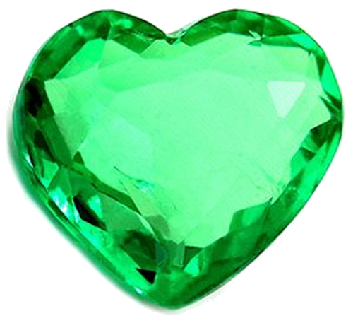 1.65 carat GREEN Heart Smaragdas (1)