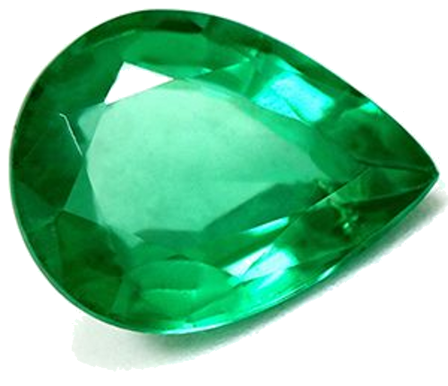 2.43 carat GREEN Pear Smaragdas (1)