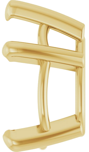 14K Yellow 9x6 mm Pear Solitaire Slide Pendant Mounting (3)