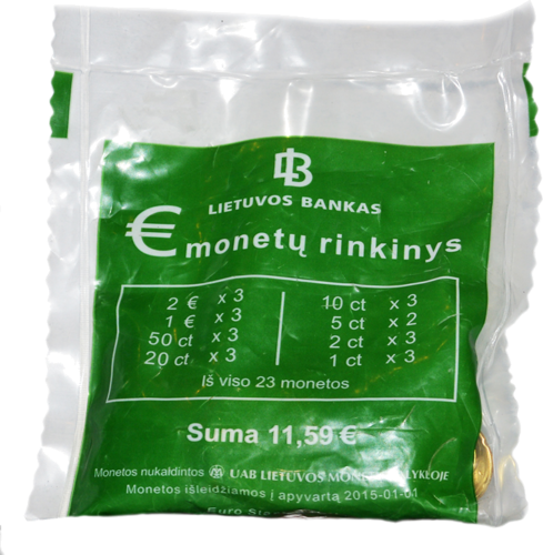 2015 Литва Набор монет евро Starter kit (1)