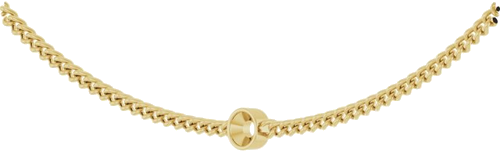 14K Yellow 4 mm Round Bezel-Set 16  Necklace Mounting (2)