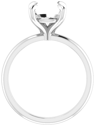 Sužadėtuvių Žiedas „Solitaire“ 585 Baltojo Aukso Round 8.8mm (2)