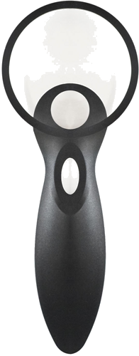 Pārnēsājama palielināmā stikla lupa ar LED apgaismojumu 3x 4x (1)