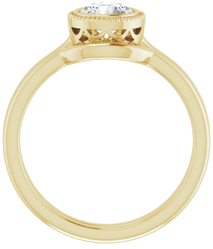 14K Yellow 5.8 mm Round Engagement Ring Mounting (7)