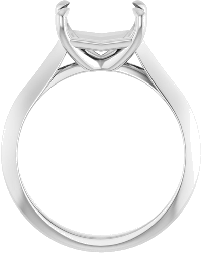 Sužadėtuvių Žiedas „Solitaire“ 950 Platinos Emerald 9mm x 7mm (2)